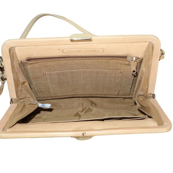 Vintage Tan FS Originals Leather Crossbody with Gold Clasp - Picture 7 of 7